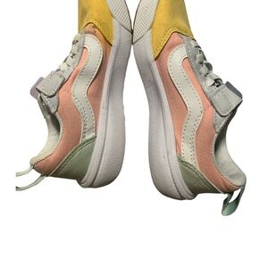 Vans Kids Sneakers in Yellow, Pink, and Gray